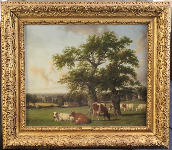 Thomas Baker of Leamington (1809-1869) Landscape in Warwickshire, 15 x 18in.